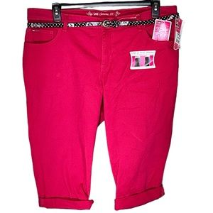 NWT Lee classic fit crop pink jeans 16 slimming